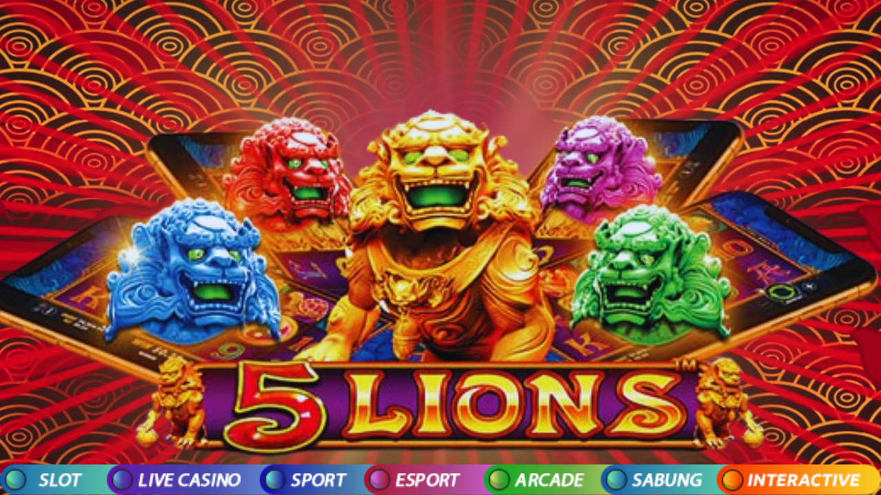 5 Lions Megaways menawarkan peluang kemenangan besar